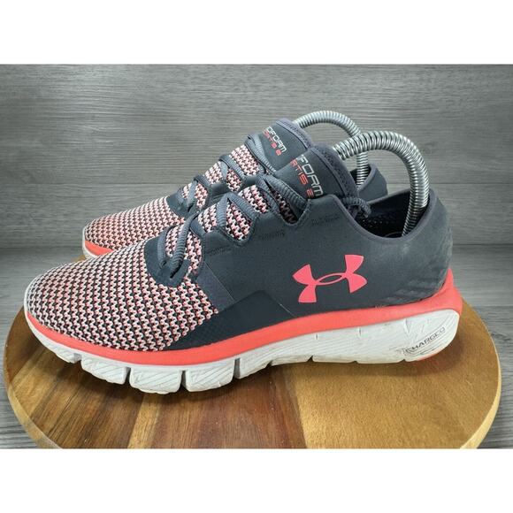 Under Armour Speedform Fortis 2 1273954-008 Gray Running Shoes Womens 8 - Picture 2 of 10
